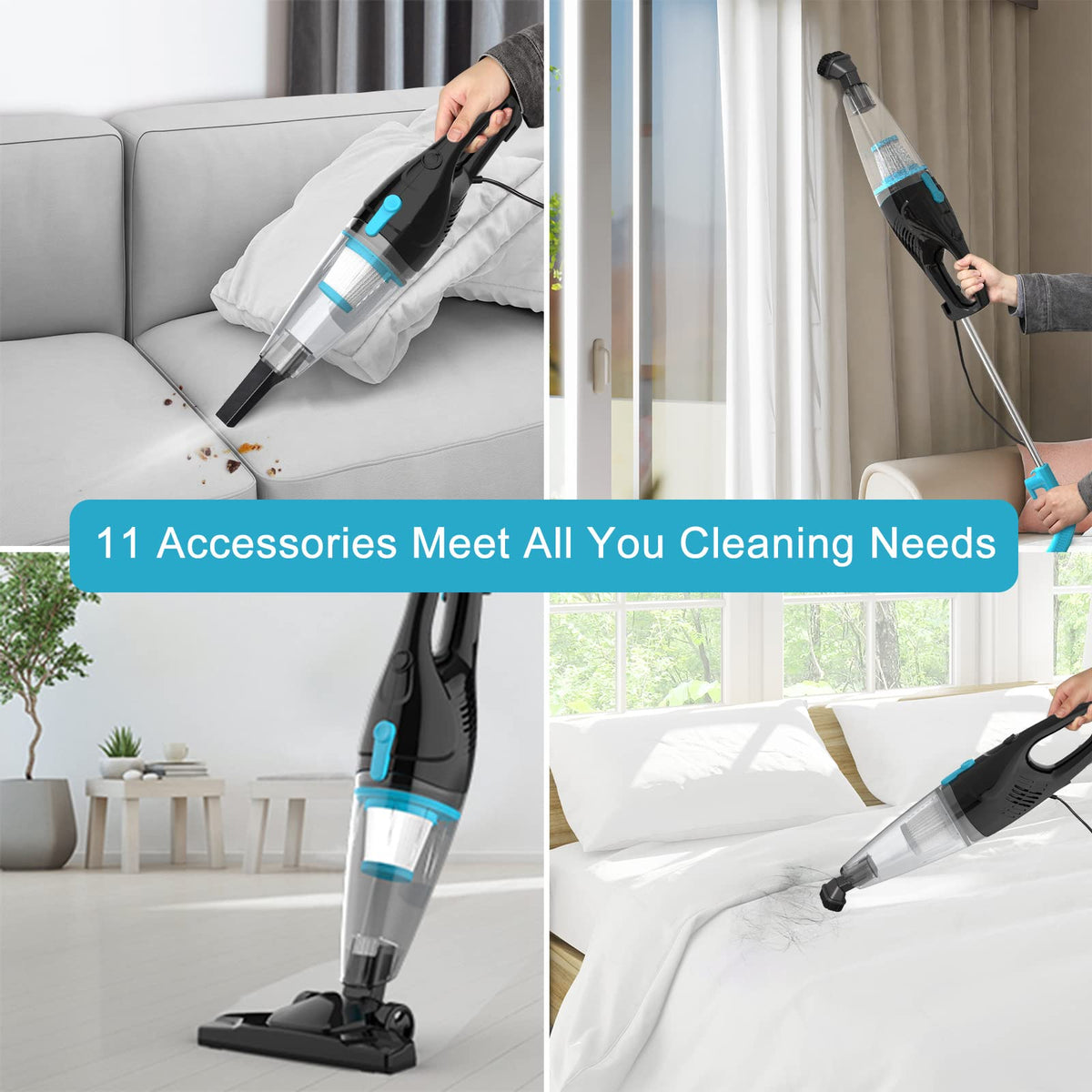 Corded 15KPa Bagless Stick Vacuum Cleaner B8218
