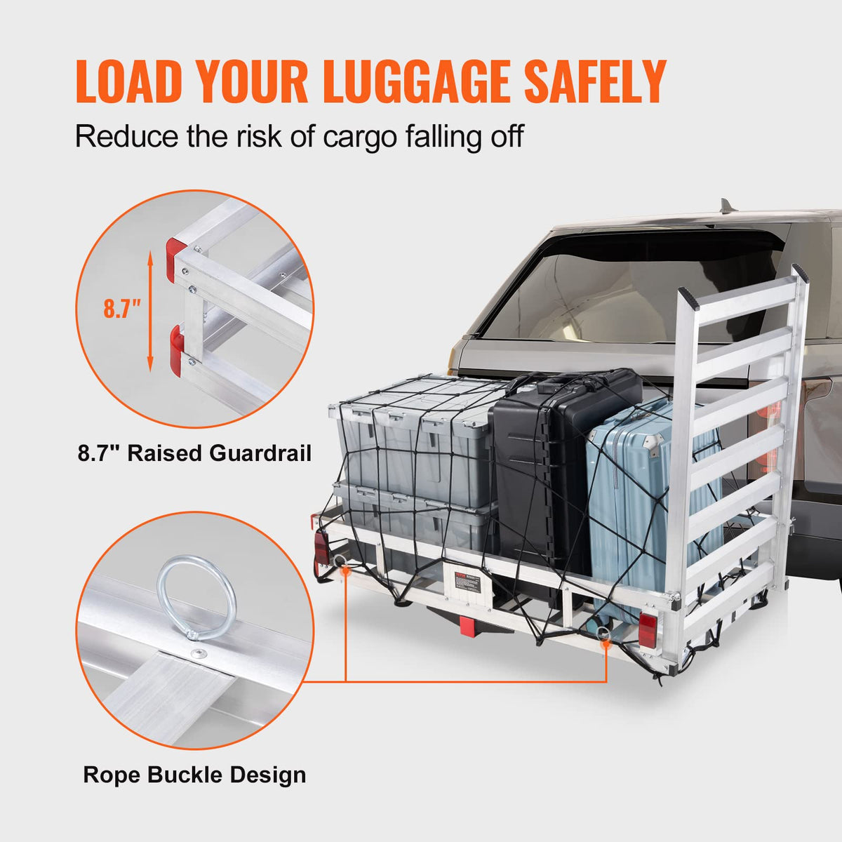Hitch Cargo Carrier with Folding Ramp Y990