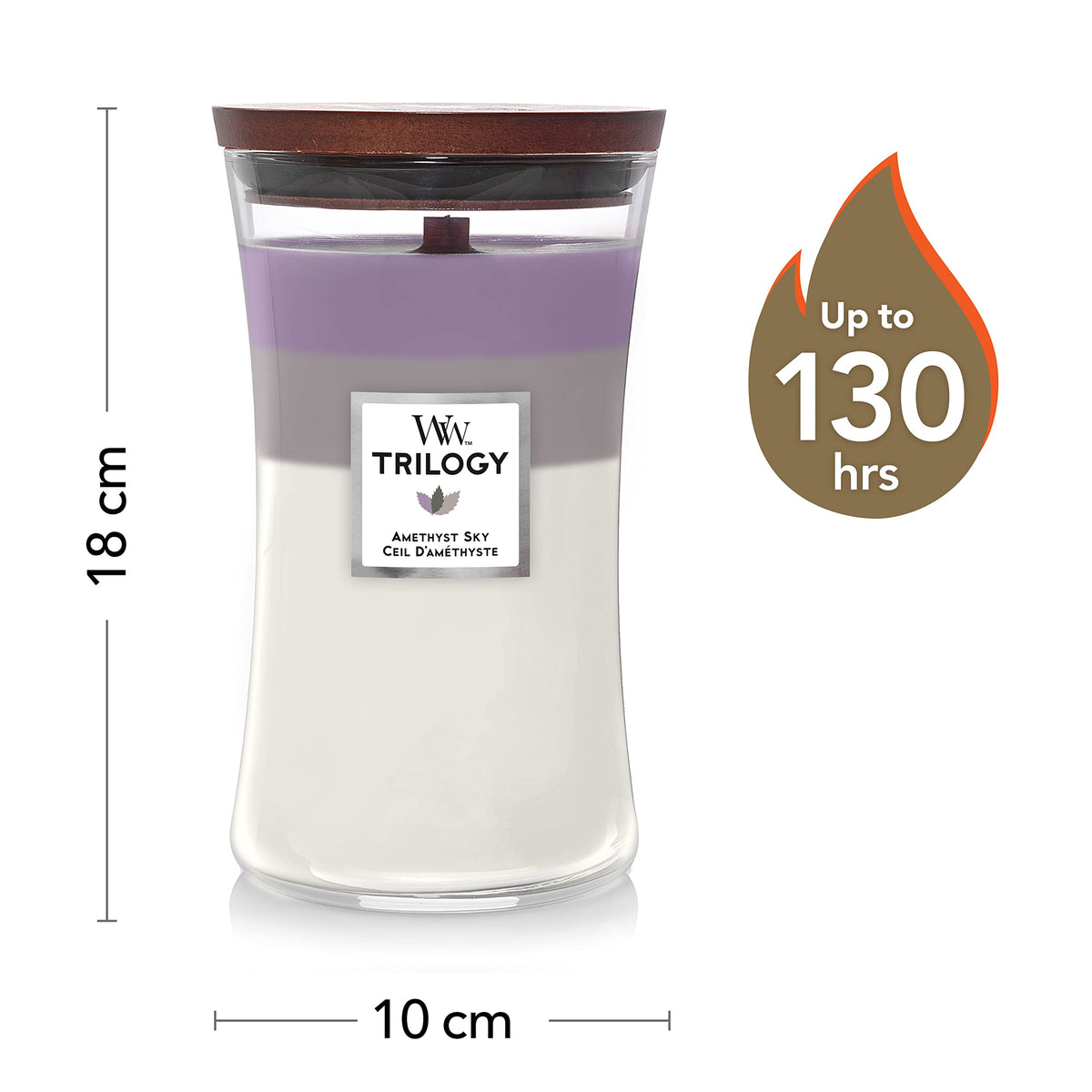 Large Scented Candle with Crackling Wick U572