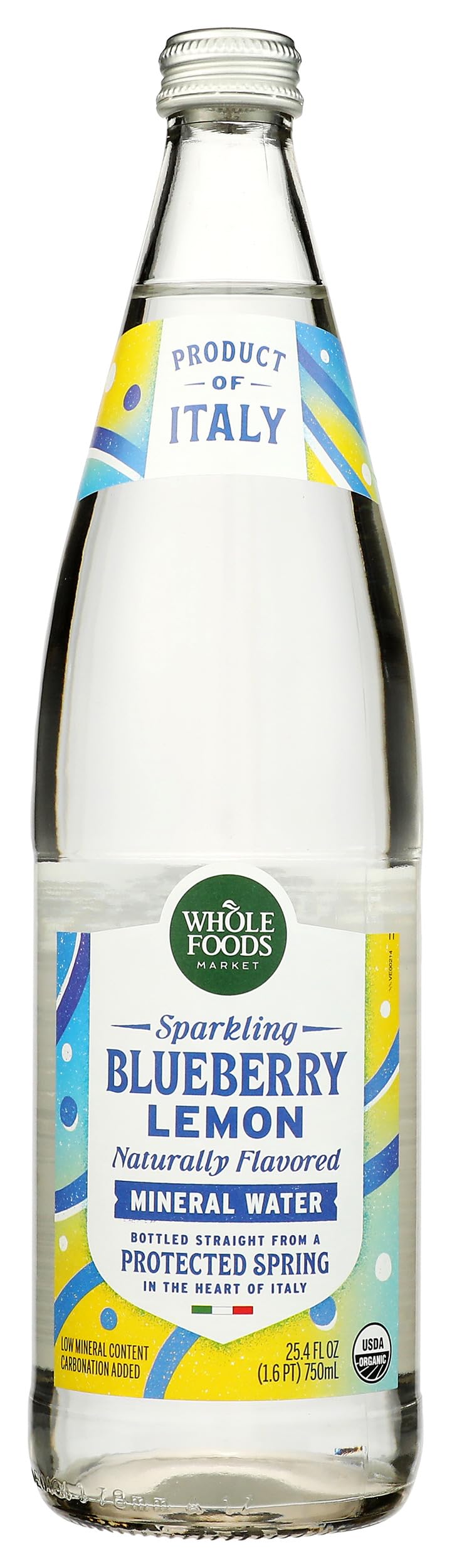 Organic Lemon Blueberry Italian Sparkling Mineral Water J6614