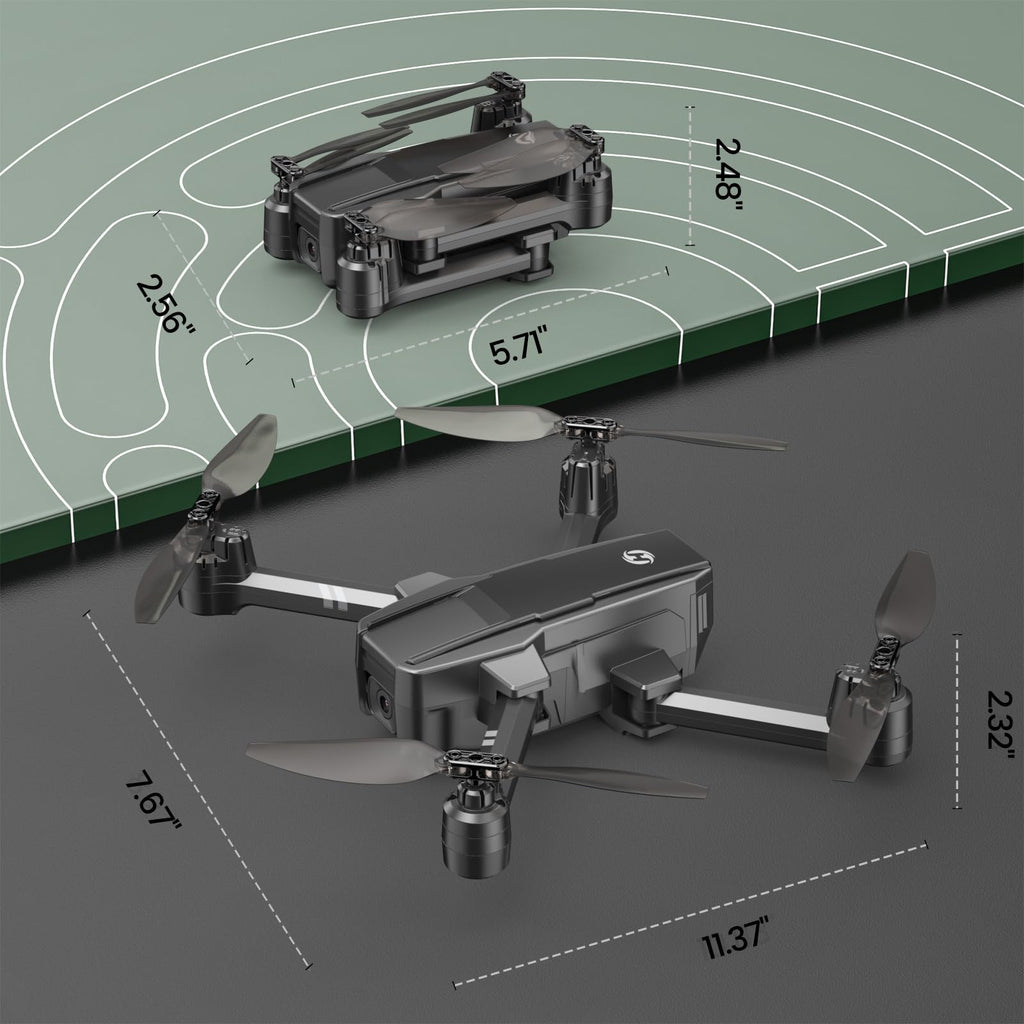 Foldable FPV Drone with 1080P WiFi Camera and Carrying Case F110