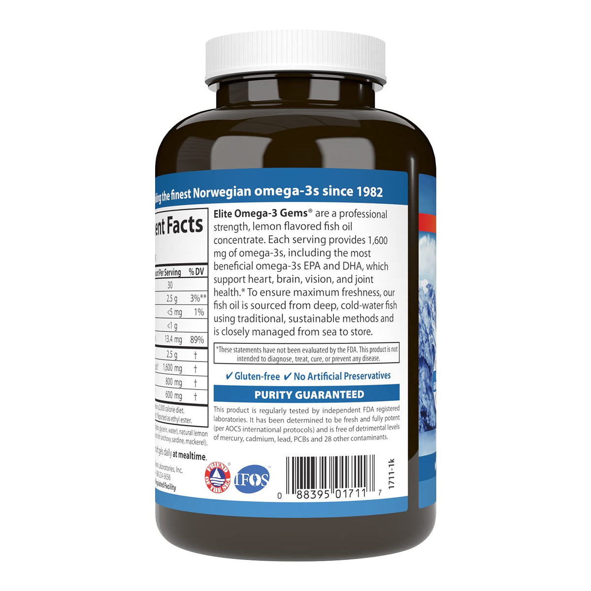Omega-3 1600mg Soft Gels 90 Count S26853