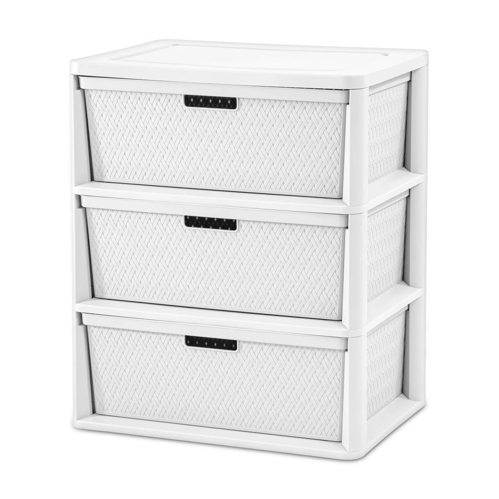 White 3 Drawer Storage Unit W81727