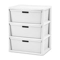 White 3 Drawer Storage Unit W81727