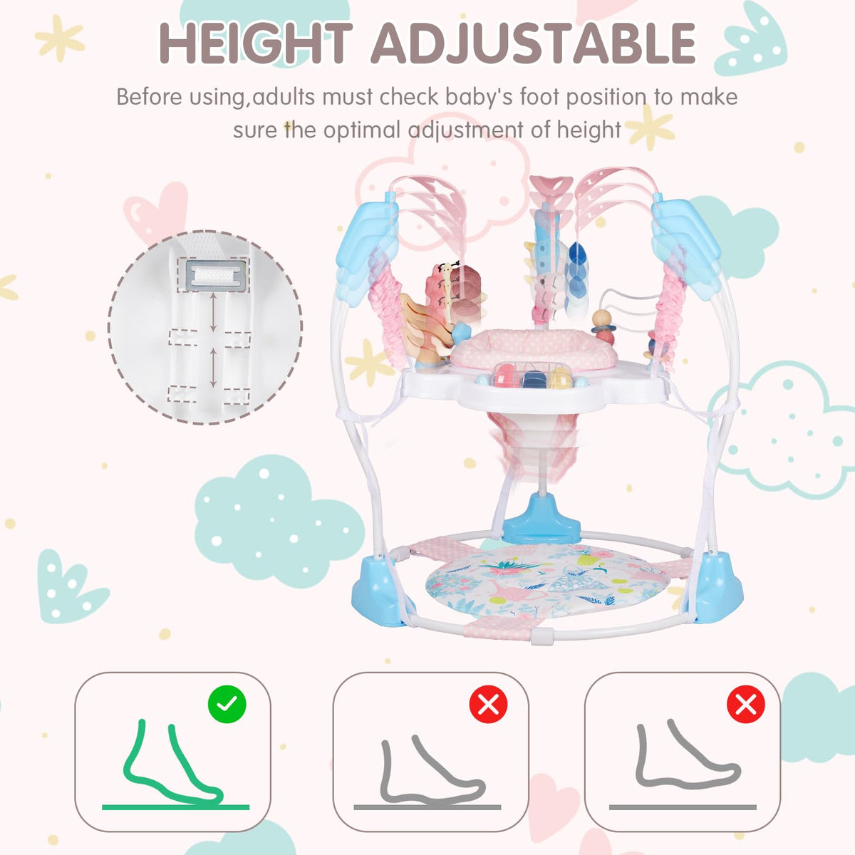 Baby Activity Center, 3-in-1 Infant Jumper and Bouncer P107638