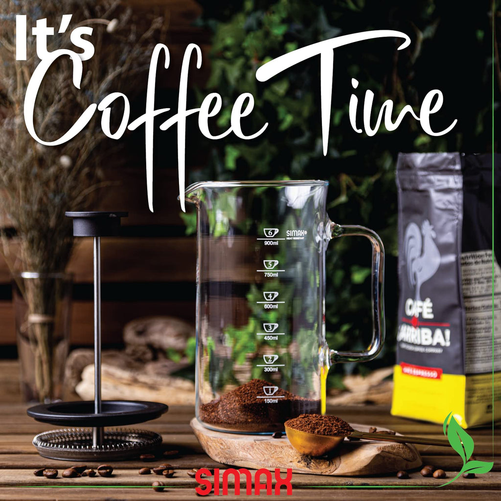 1 Liter Dishwasher Safe Borosilicate Glass French Press A904072