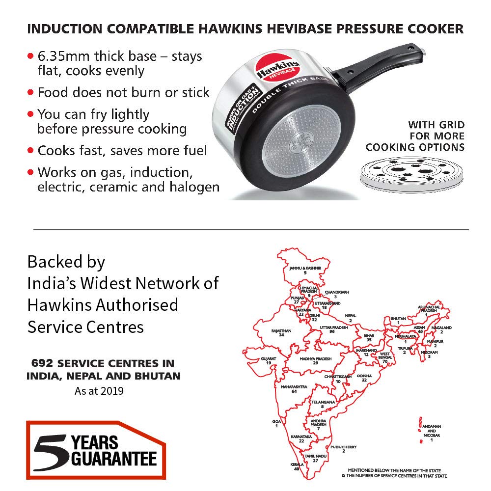 2 Litre Aluminium Pressure Cooker D907495