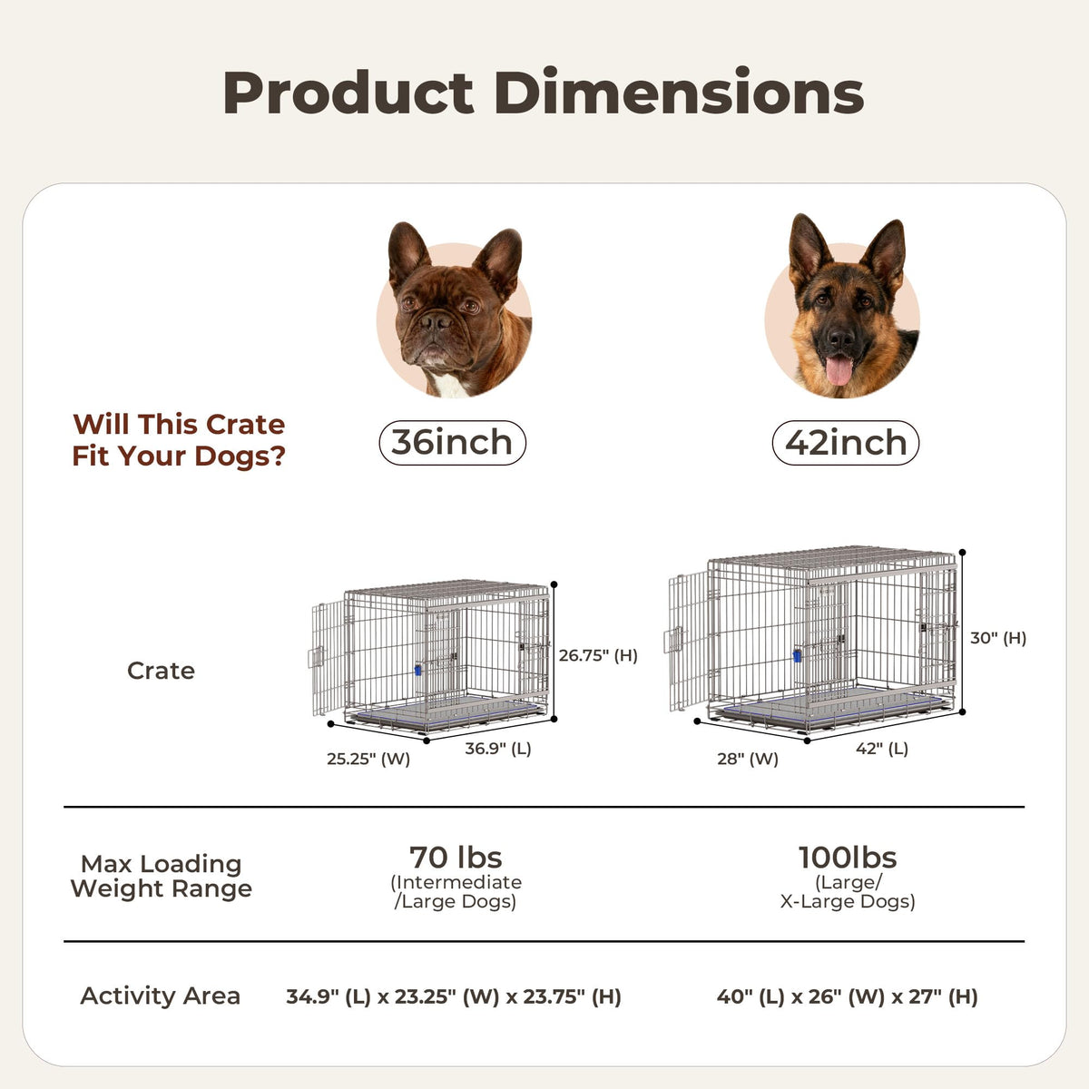 36 Inch Collapsible Dog Crate Q43689