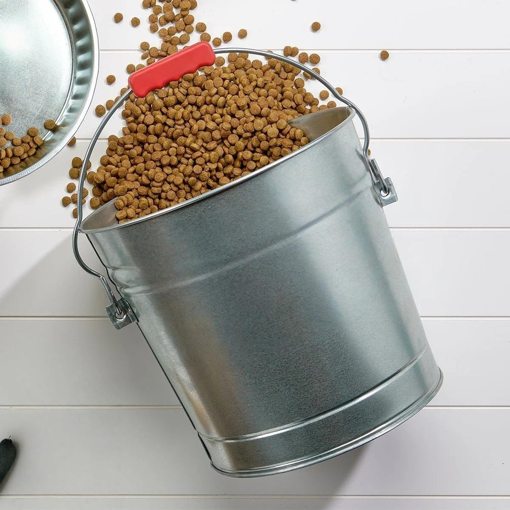 6-Gallon Galvanized Steel Storage Can with Locking Lid W8989