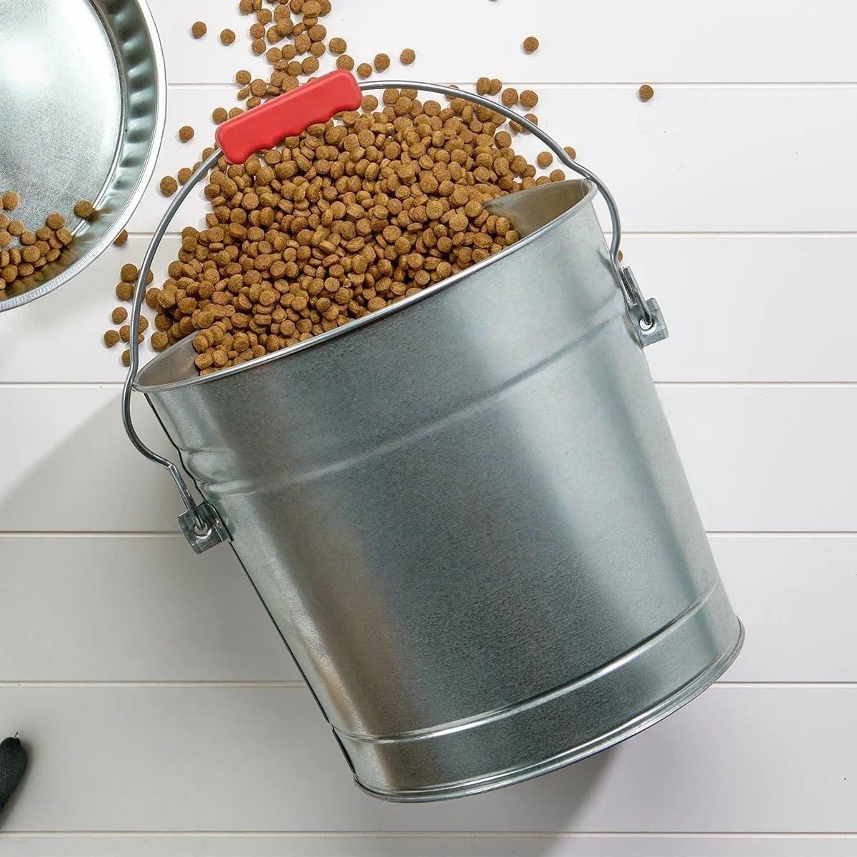 6-Gallon Galvanized Steel Storage Can with Locking Lid W8989