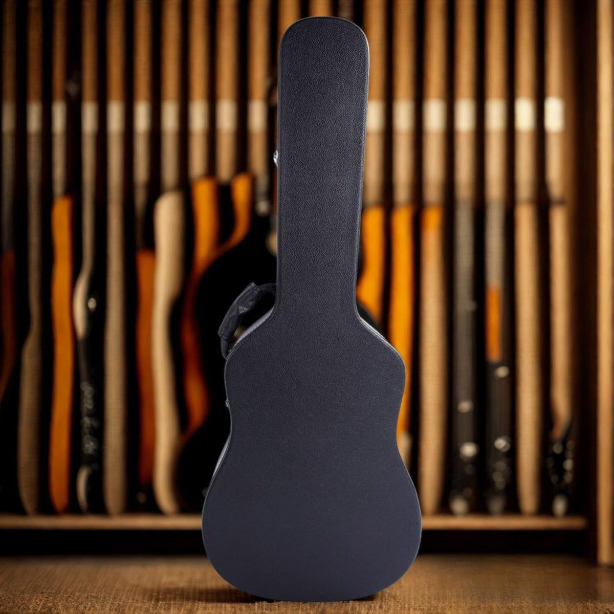 Black 41 Inch Acoustic Guitar Hard Case H375