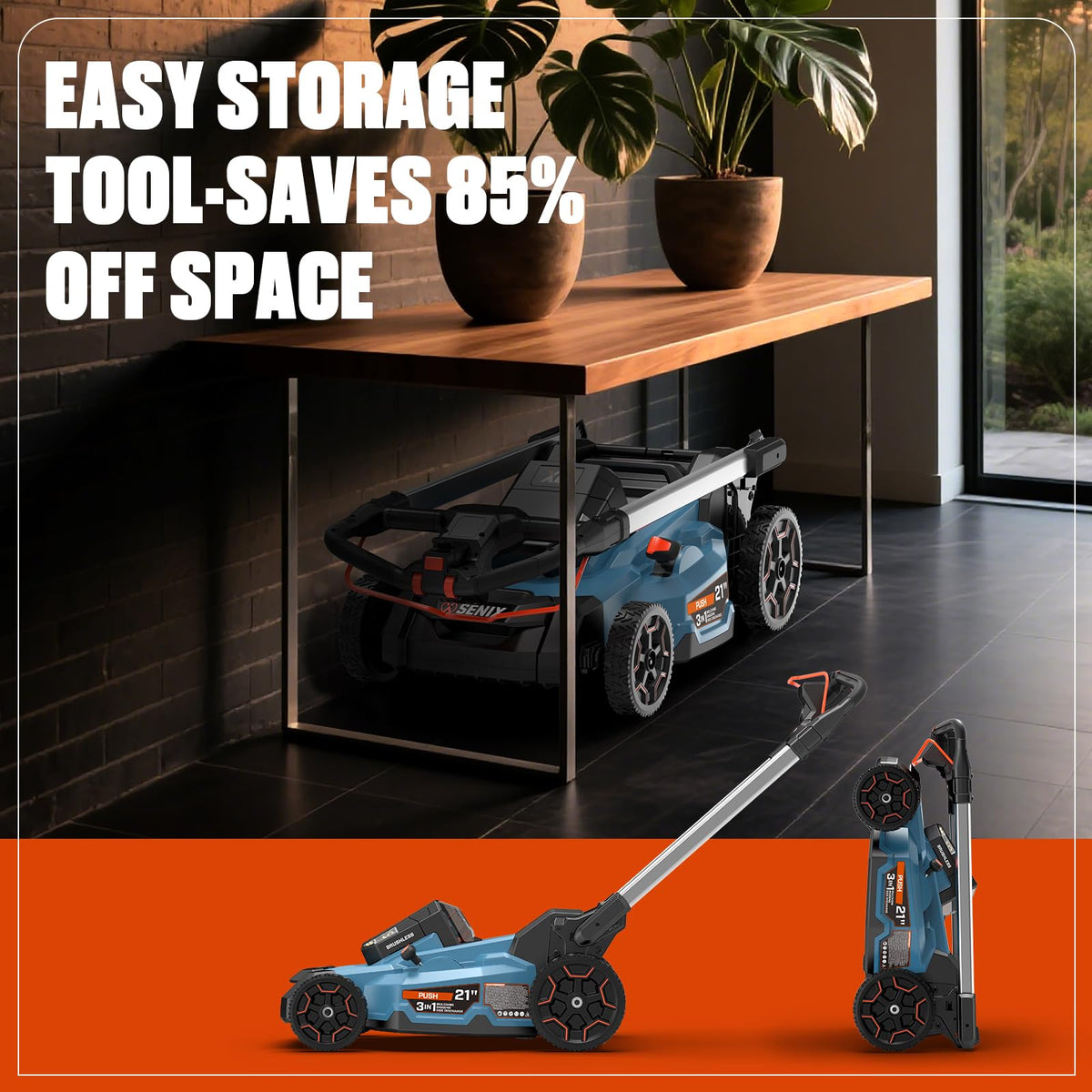 60V Electric Cordless Push Mower L2354