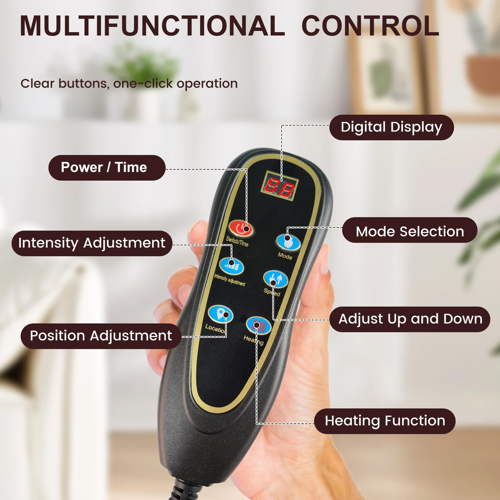 Full Body Massage Mat with 10 Vibration Heads, 9 Speeds & 3 Heat Levels R4346