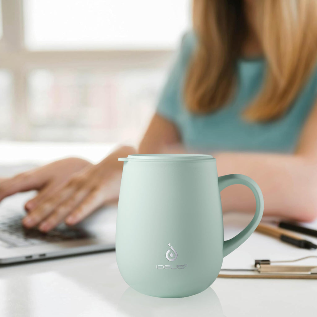 16 oz Insulated Coffee Mug with Lid and Handle T973530