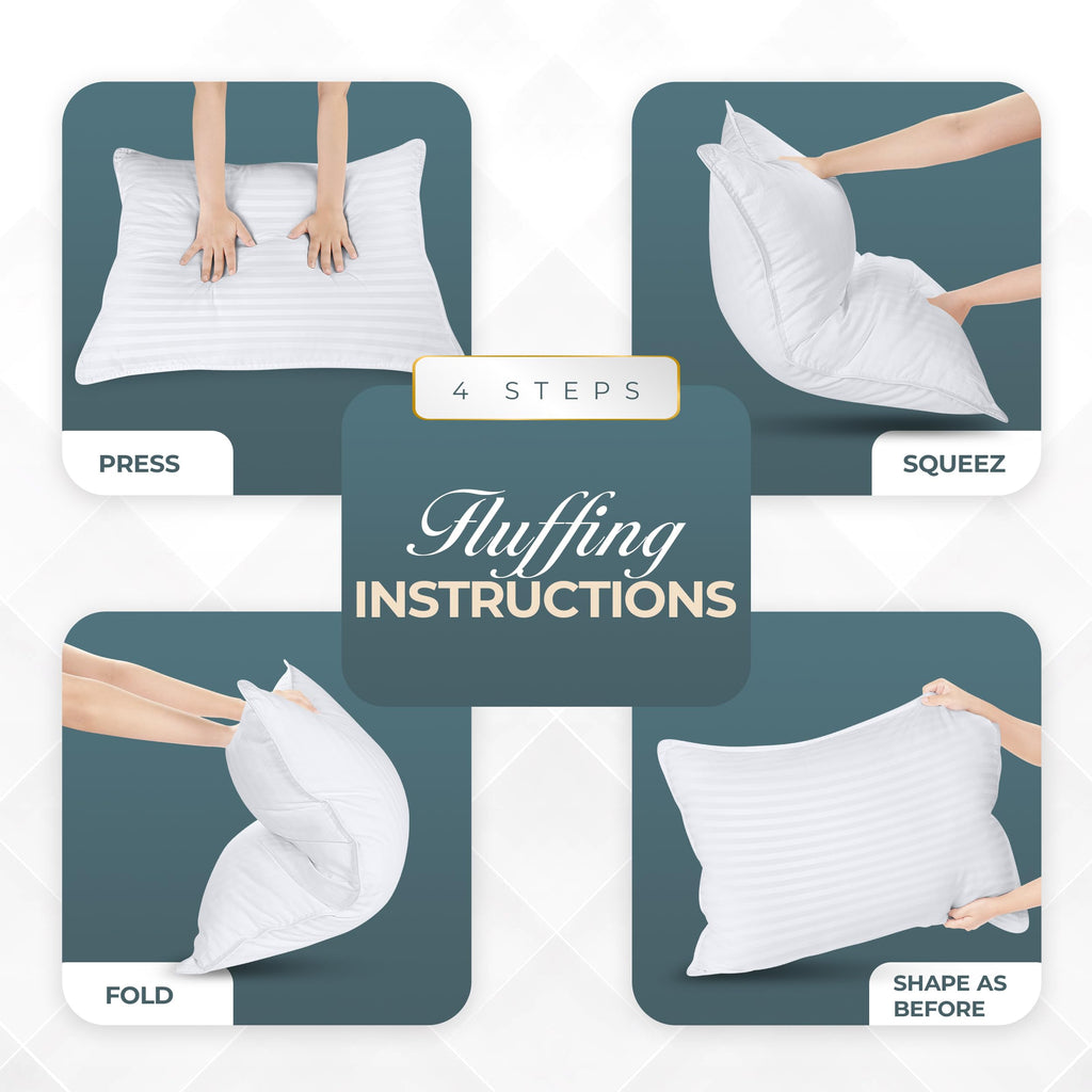 Queen Size Set of 2 Bed Pillows M379776
