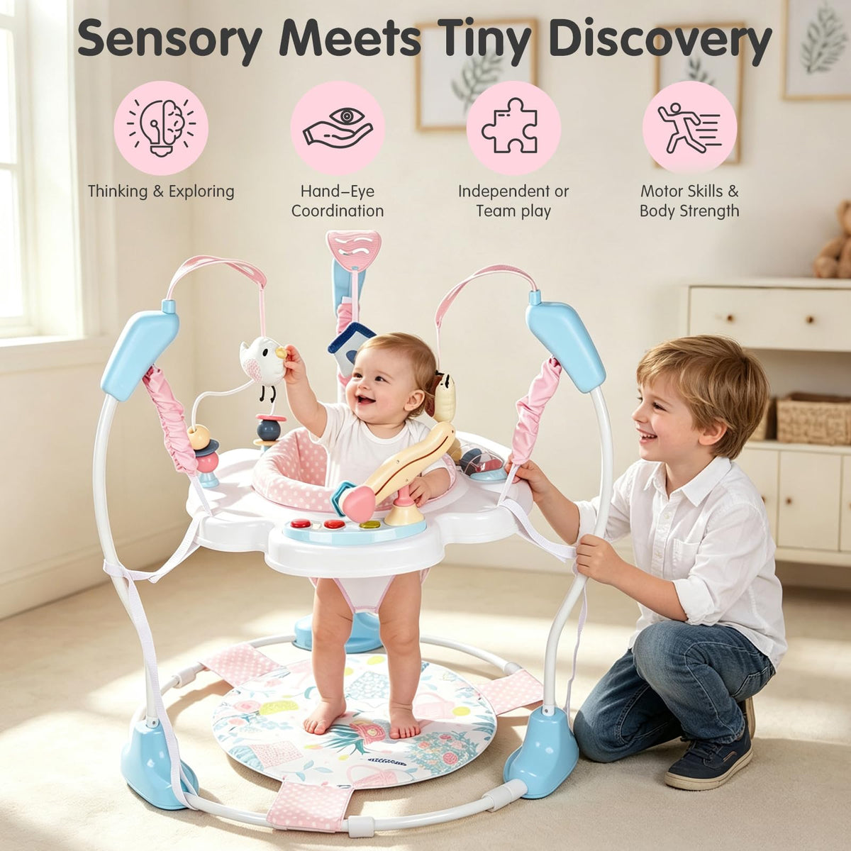 Baby Activity Center, 3-in-1 Infant Jumper and Bouncer P107638