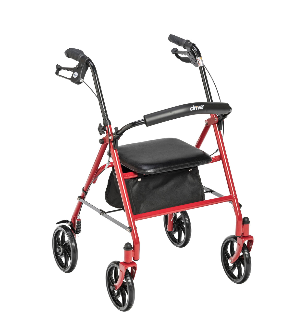 Red Rollator Walker with Seat T463