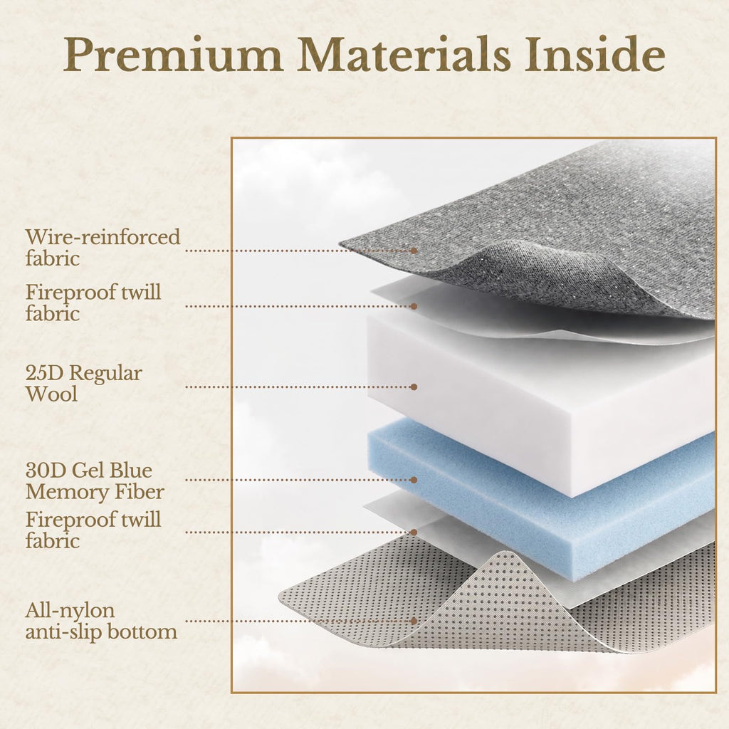 6 Inch Tri-Fold Memory Foam Mattress G9612