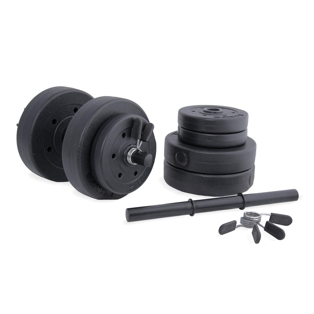 40 LBS Adjustable Vinyl Dumbbell Set H6979