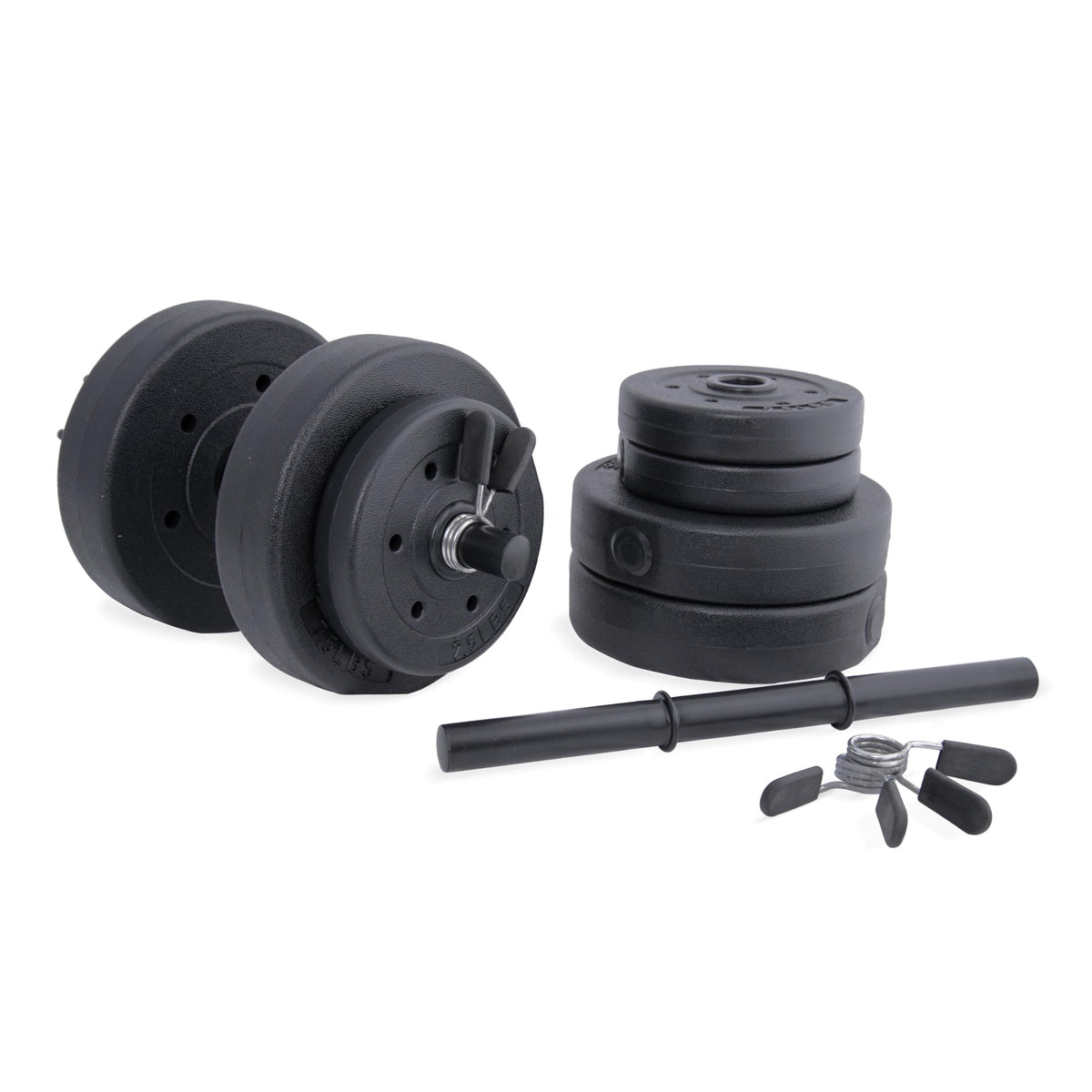 40 LBS Adjustable Vinyl Dumbbell Set H6979