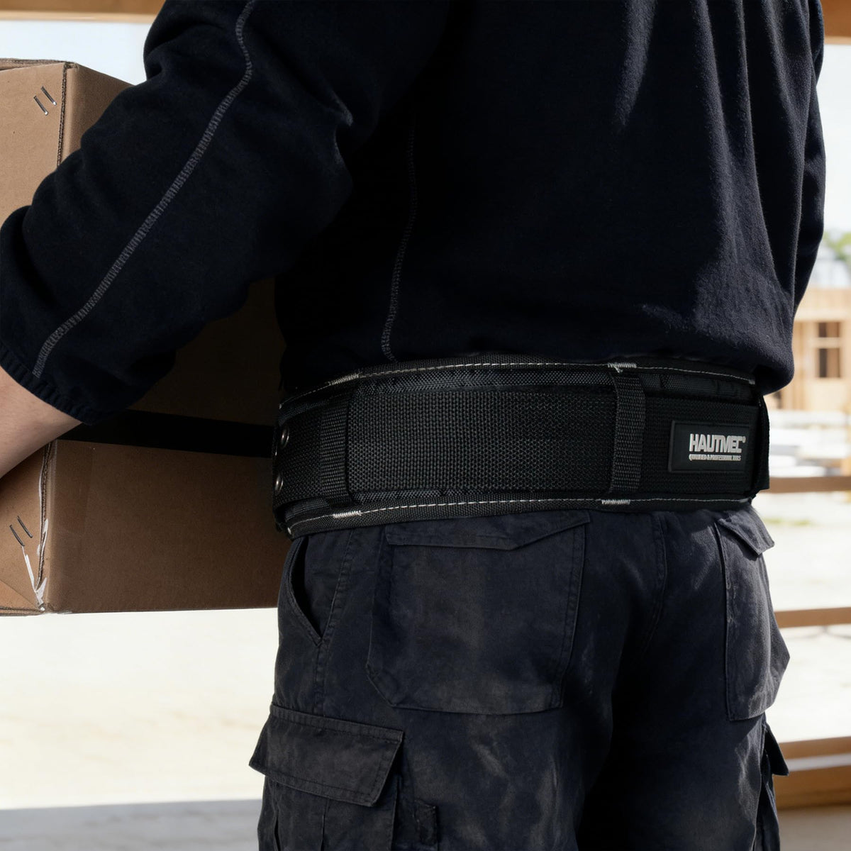 Heavy-Duty Padded Tool Belt, 3.5" Wide Adjustable Work Belt L385