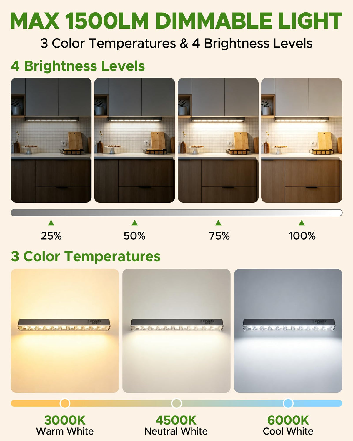 Rechargeable Magnetic LED Light Bar O997