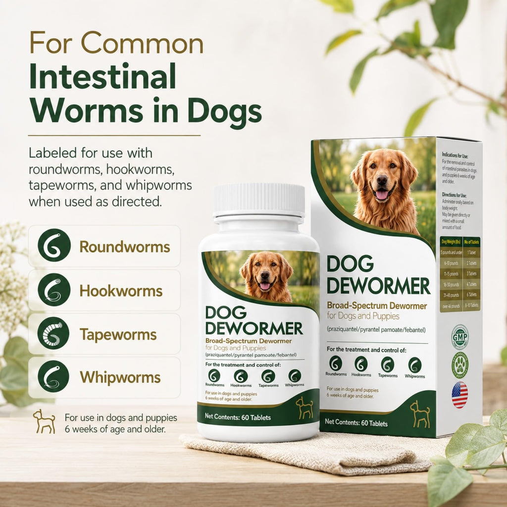 Dewormer for Dogs, 60 Tablets S550137