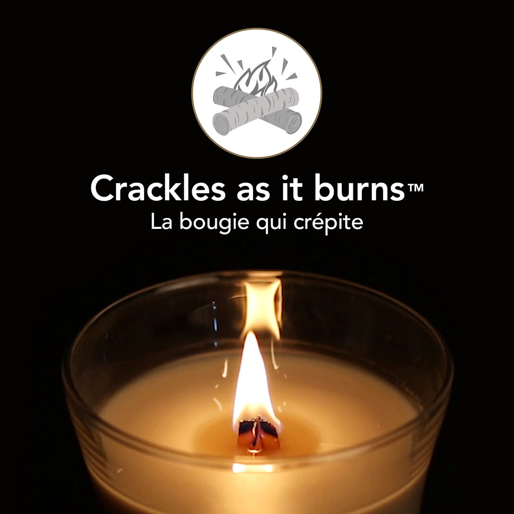 Large Scented Candle with Crackling Wick U572