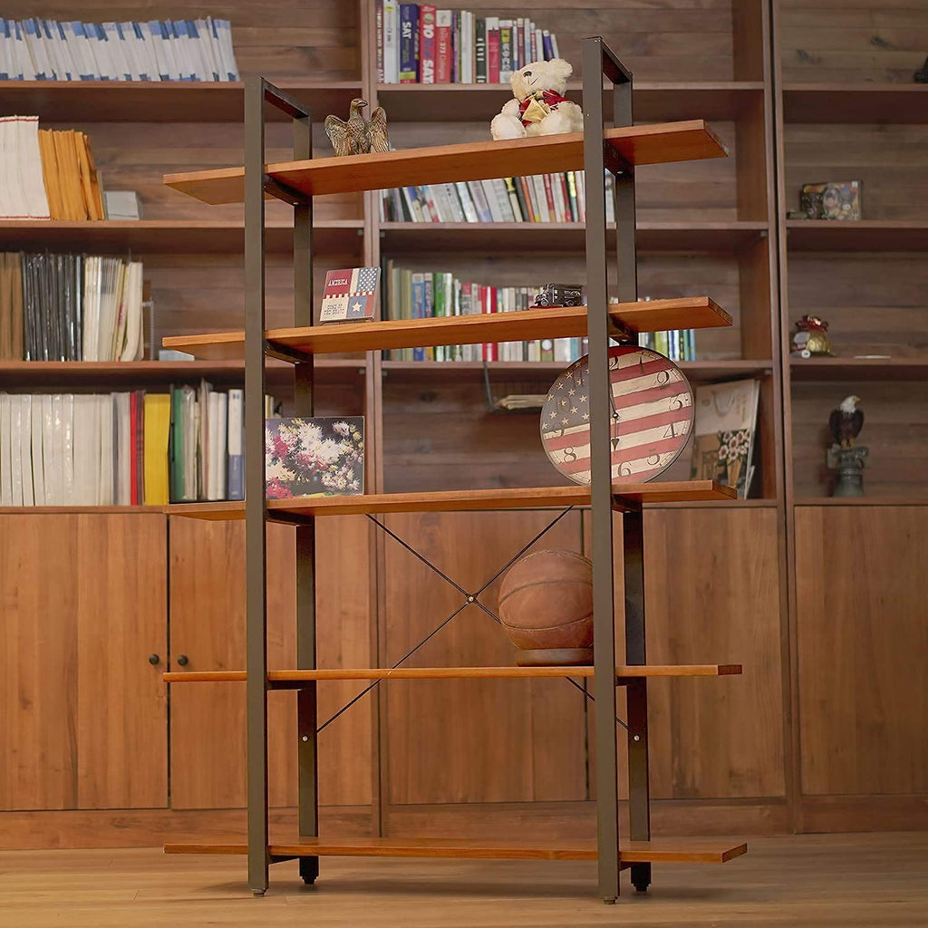 Solid Wood 5 Tier Bookshelf M68324