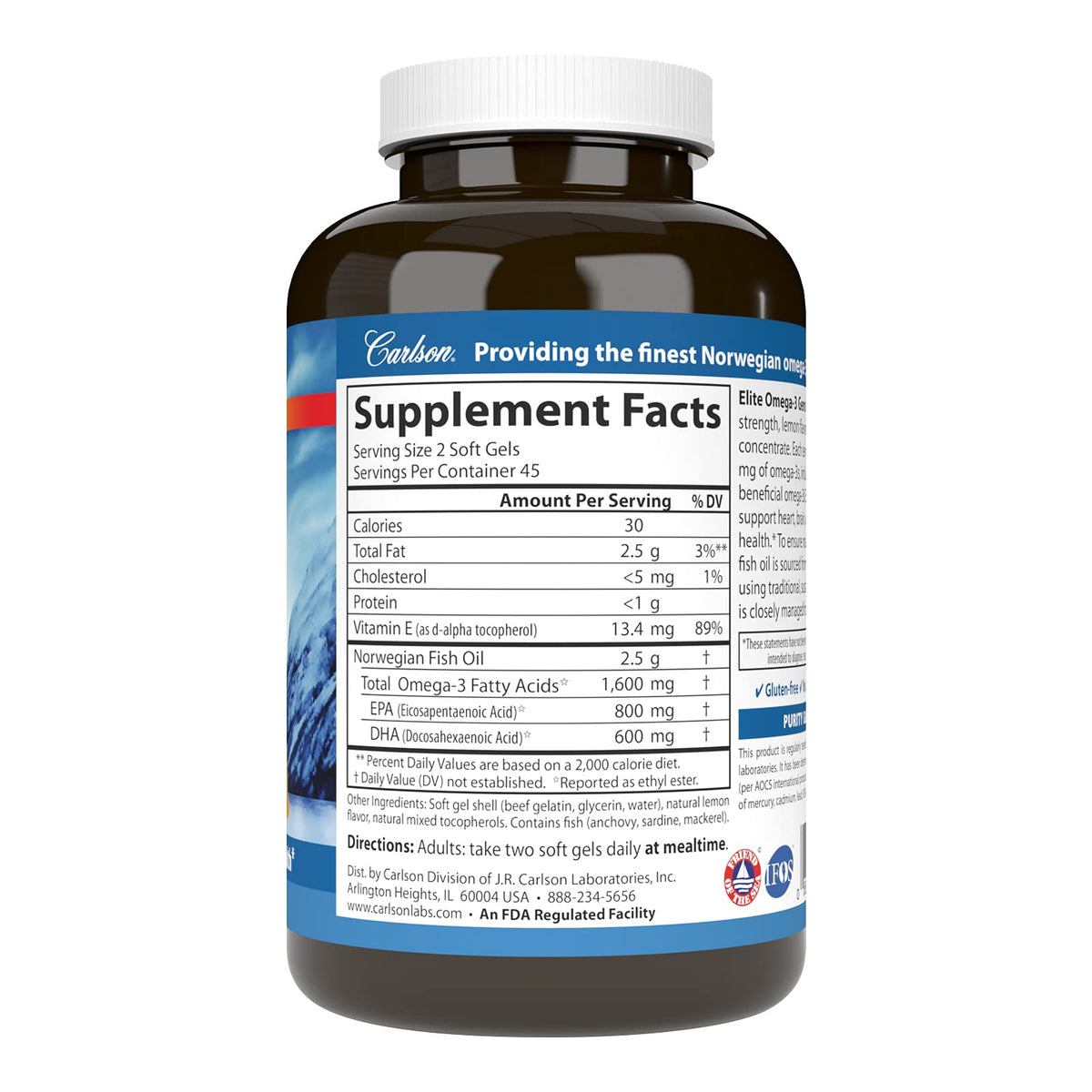 Omega-3 1600mg Soft Gels 90 Count S26853