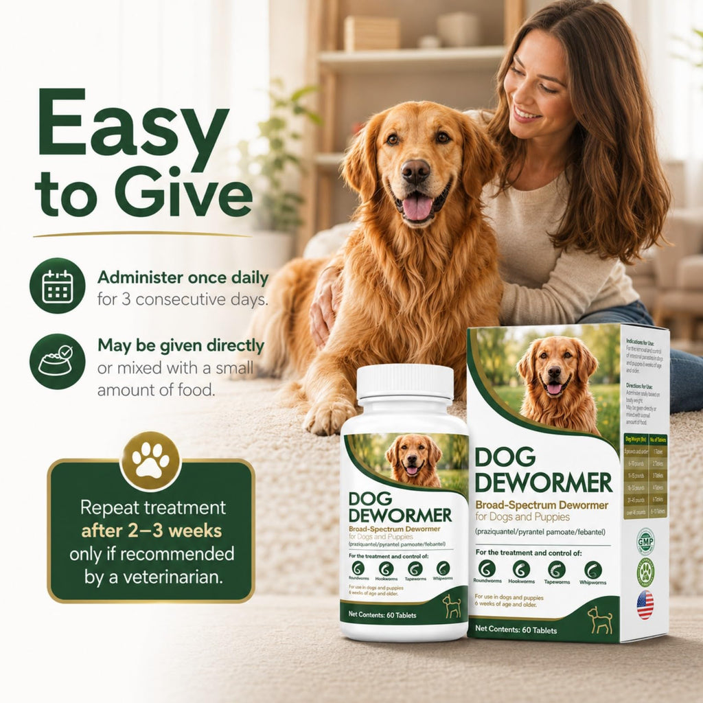 Dewormer for Dogs, 60 Tablets S550137