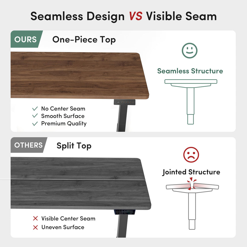 48 x 24 Black Walnut Adjustable Standing Desk Z83425