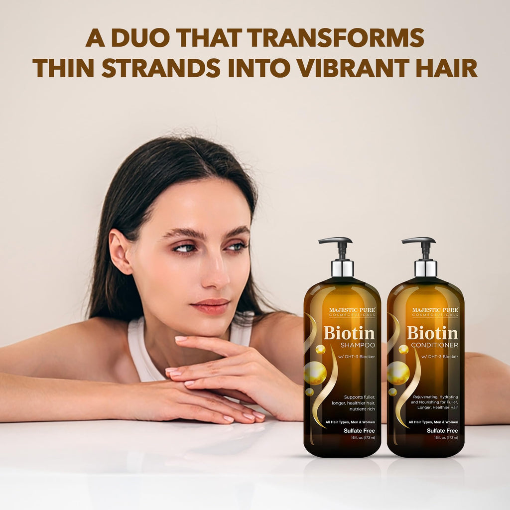 Biotin Shampoo and Conditioner Set 2x16 Fl oz T511