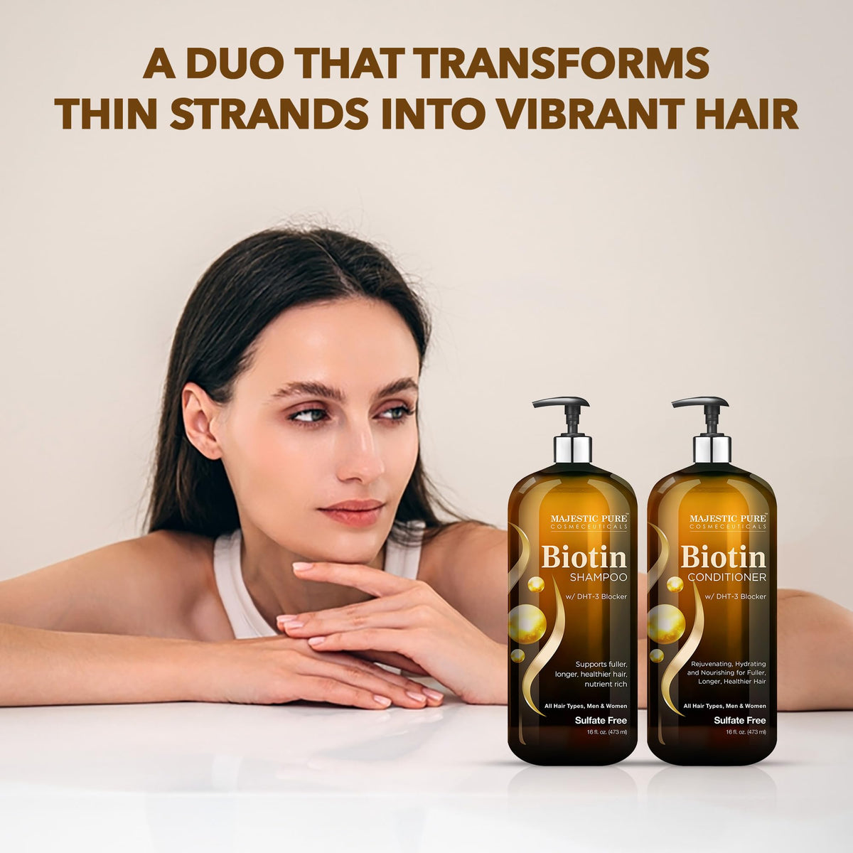 Biotin Shampoo and Conditioner Set 2x16 Fl oz T511