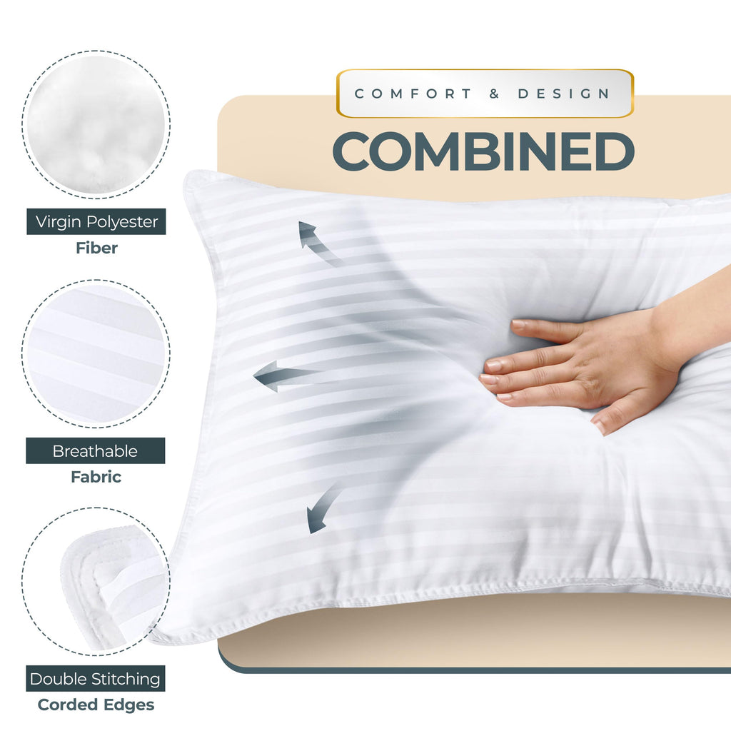 Queen Size Set of 2 Bed Pillows M379776