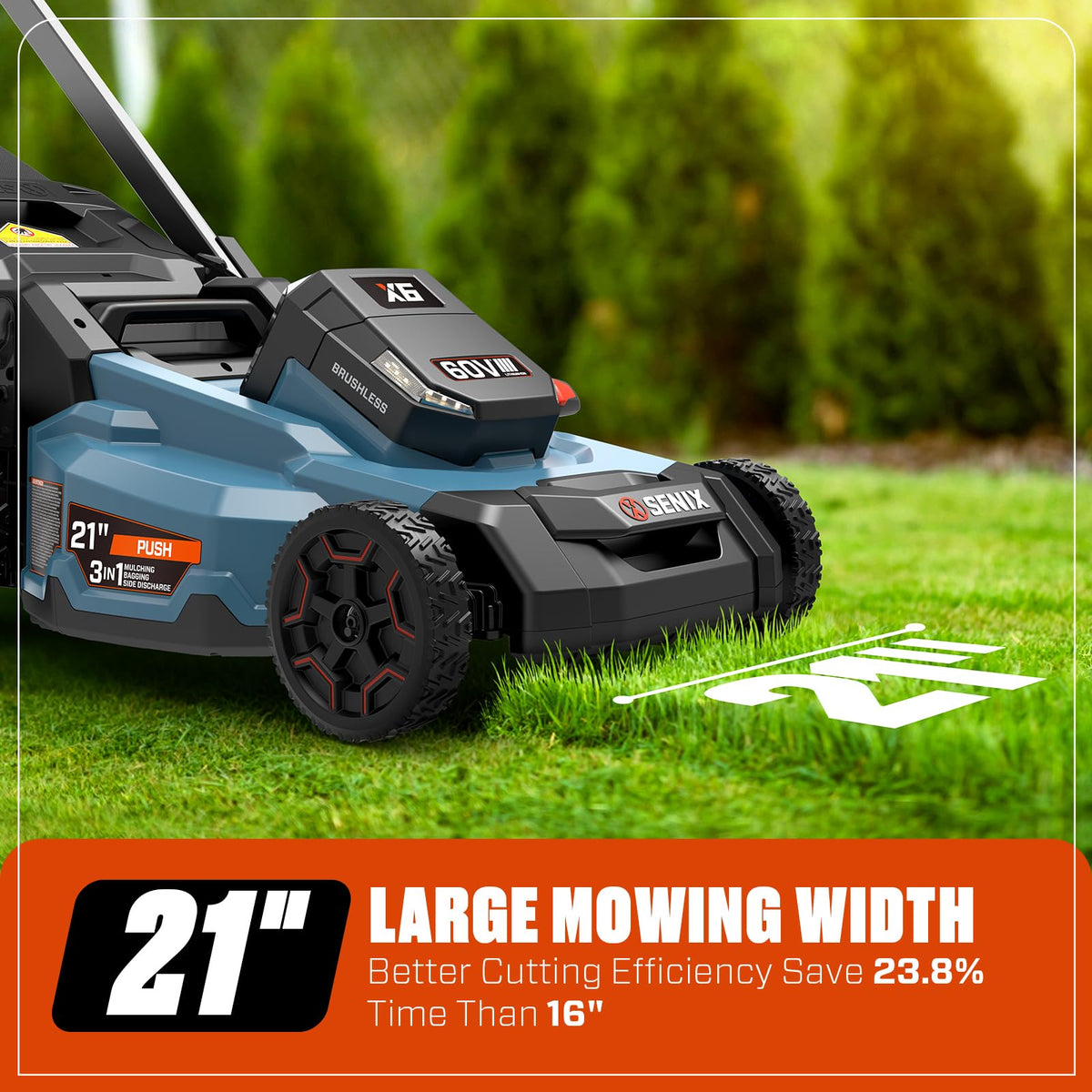 60V Electric Cordless Push Mower L2354