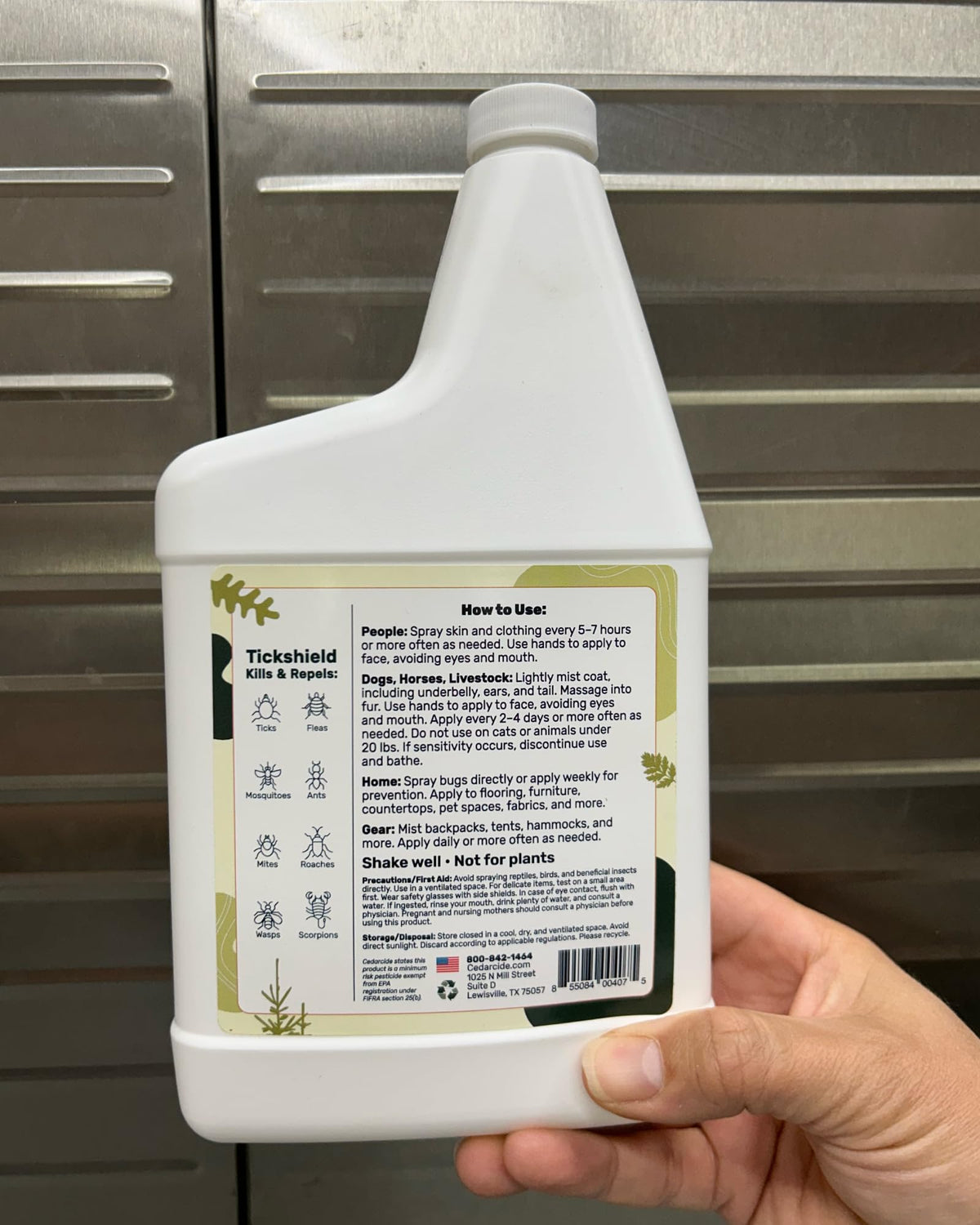 Cedar Oil Spray for Ticks, Fleas, Chiggers & Mosquitoes C62081