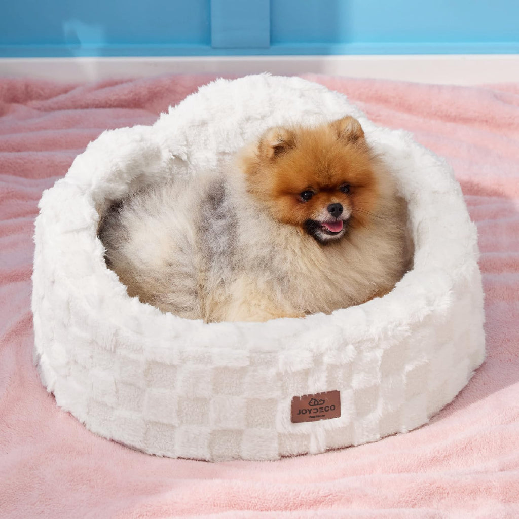 Washable Dog Bed with Orthopedic Foam White Q377