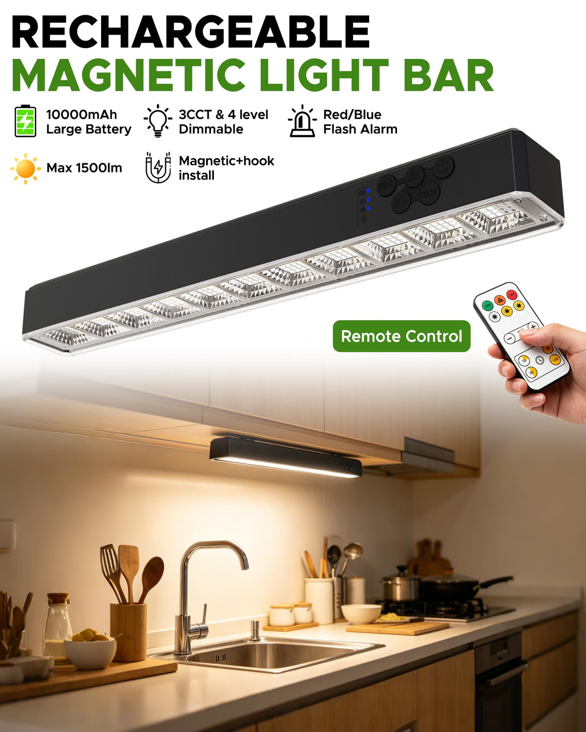Rechargeable Magnetic LED Light Bar O997