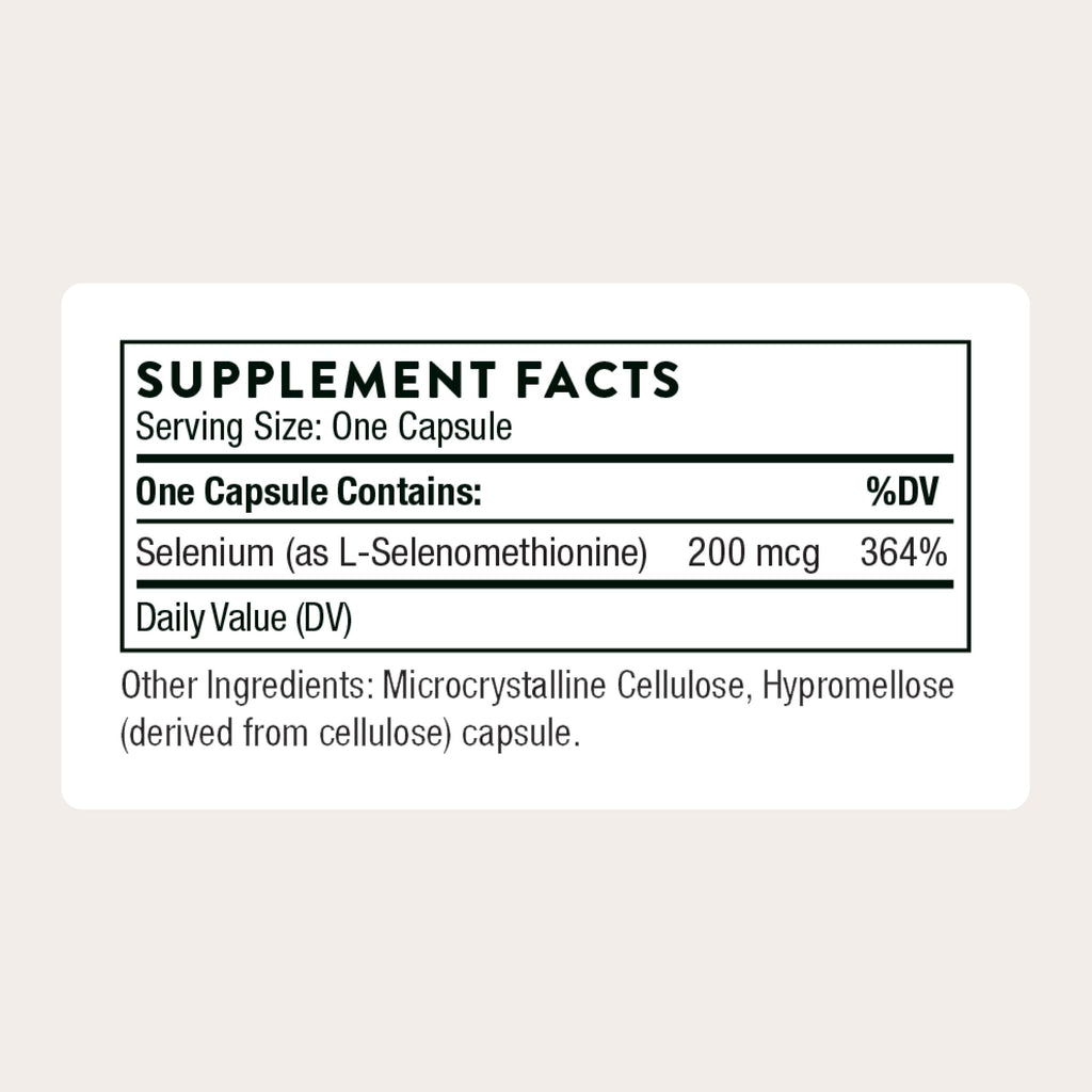 Selenium 200 mcg Supplement 60 Capsules N193088
