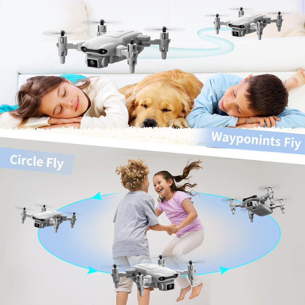Mini Drone with 1080P HD Camera, 3 Batteries, Gray Z899476