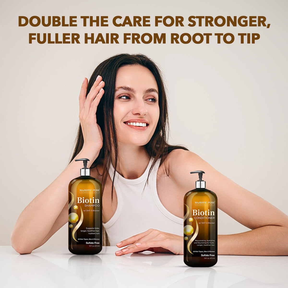 Biotin Shampoo and Conditioner Set 2x16 Fl oz T511