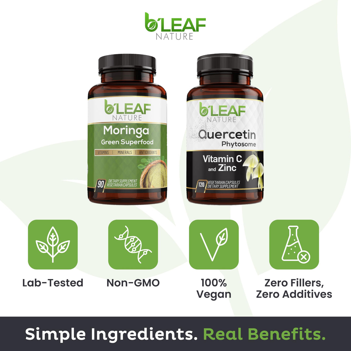 Moringa and Quercetin 1000mg Vegan Capsules G36786