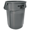 44-Gallon Gray Heavy-Duty Round Trash Container E960