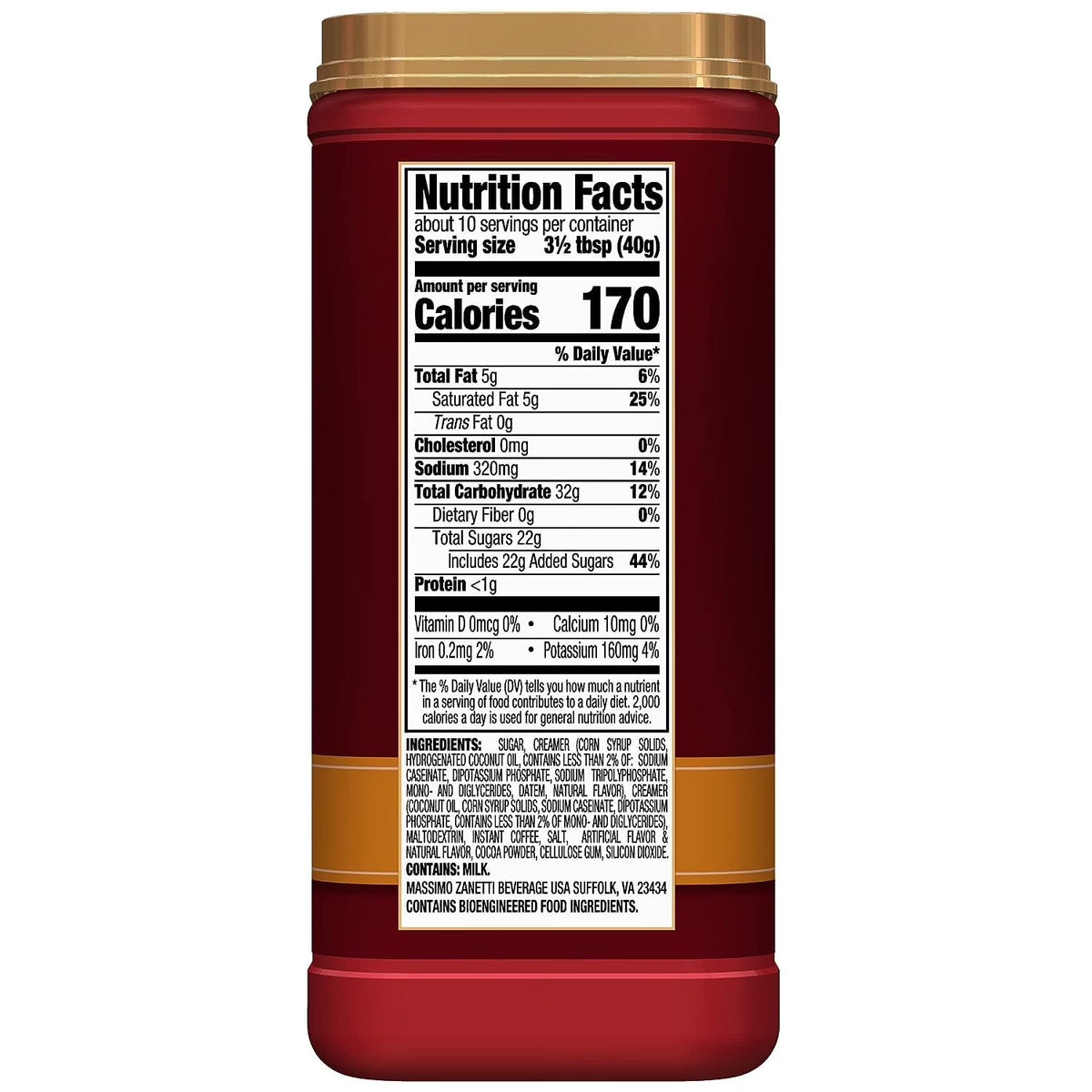 Salted Caramel Instant Cappuccino 14 oz Pack of 6 P193294