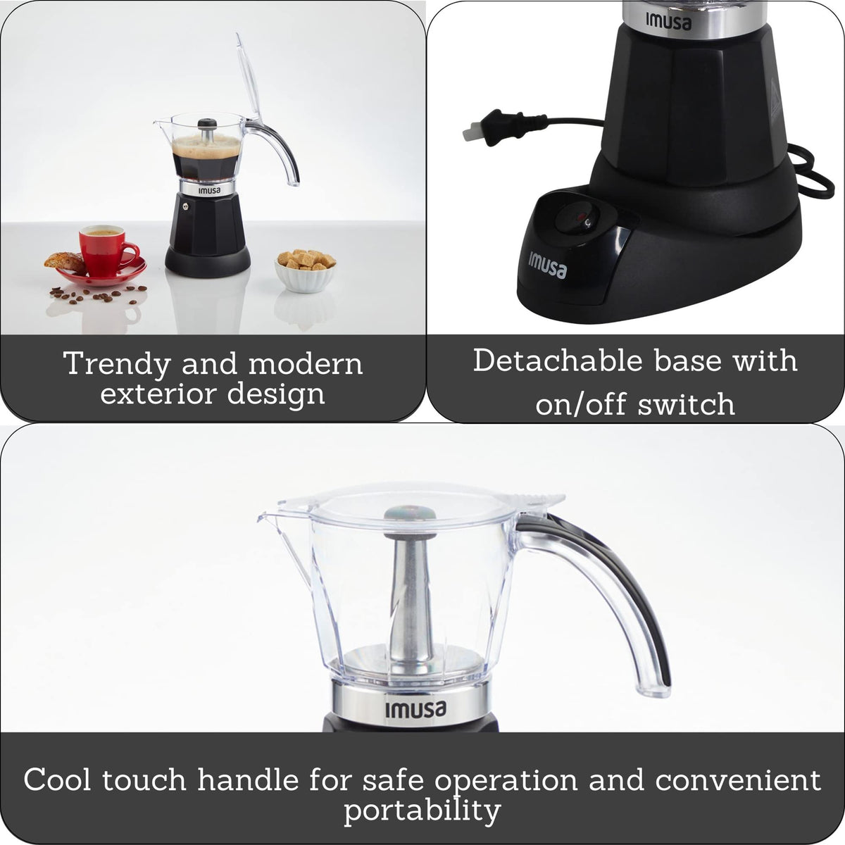 Black Electric Espresso Maker Q9418