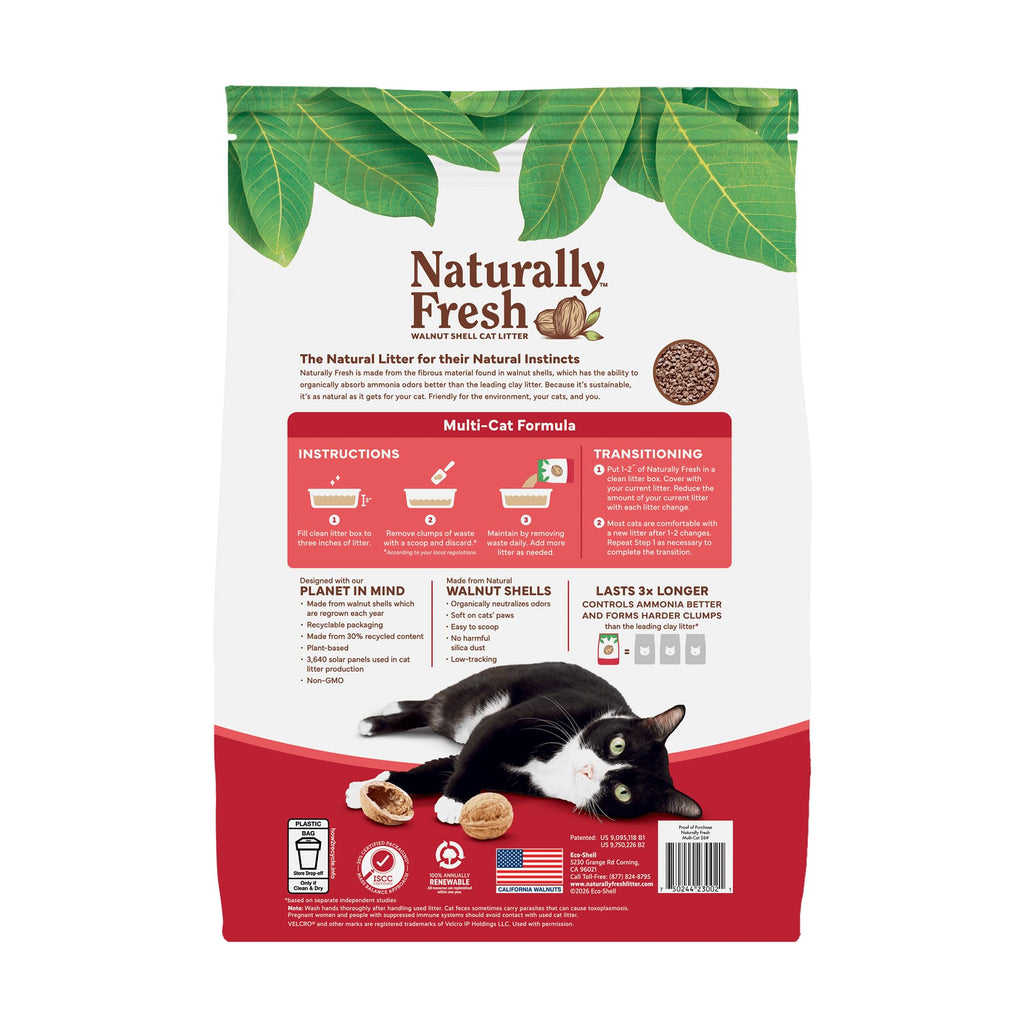 Unscented Walnut Shell Cat Litter 30 Lbs D172348
