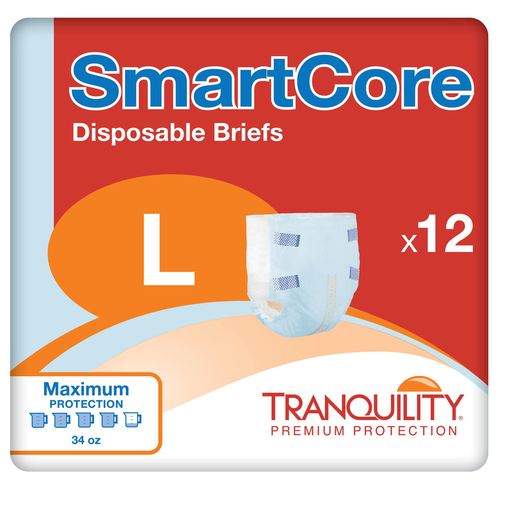 Adult Diapers with Tabs, Large, 12 Ct S178