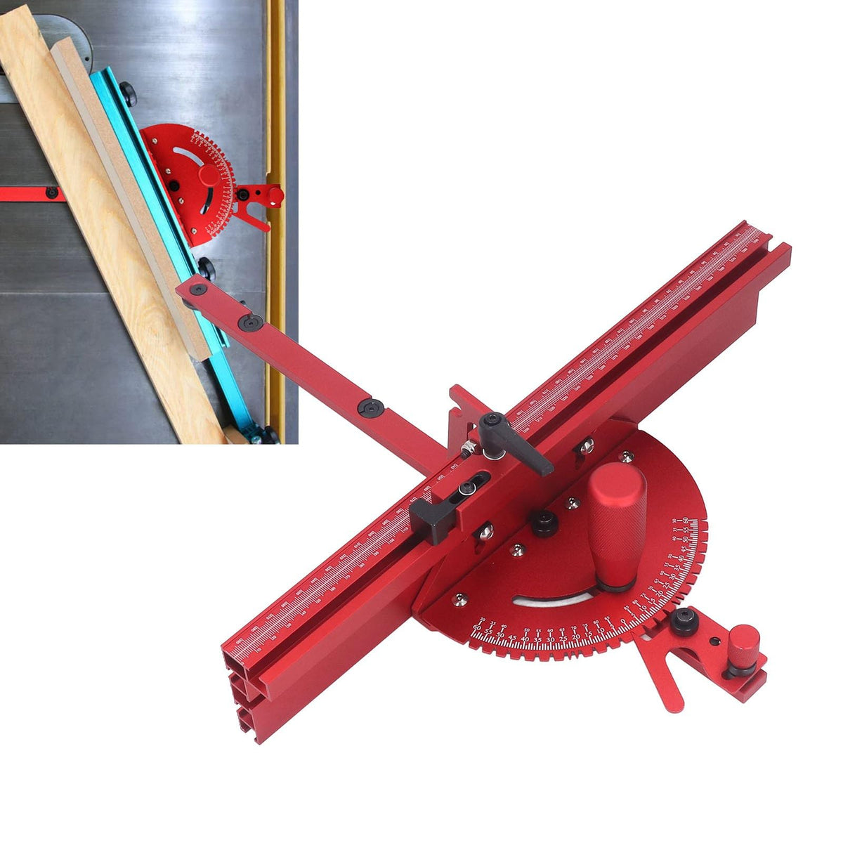 Table Saw Miter Gauge with Limit Stop V9385