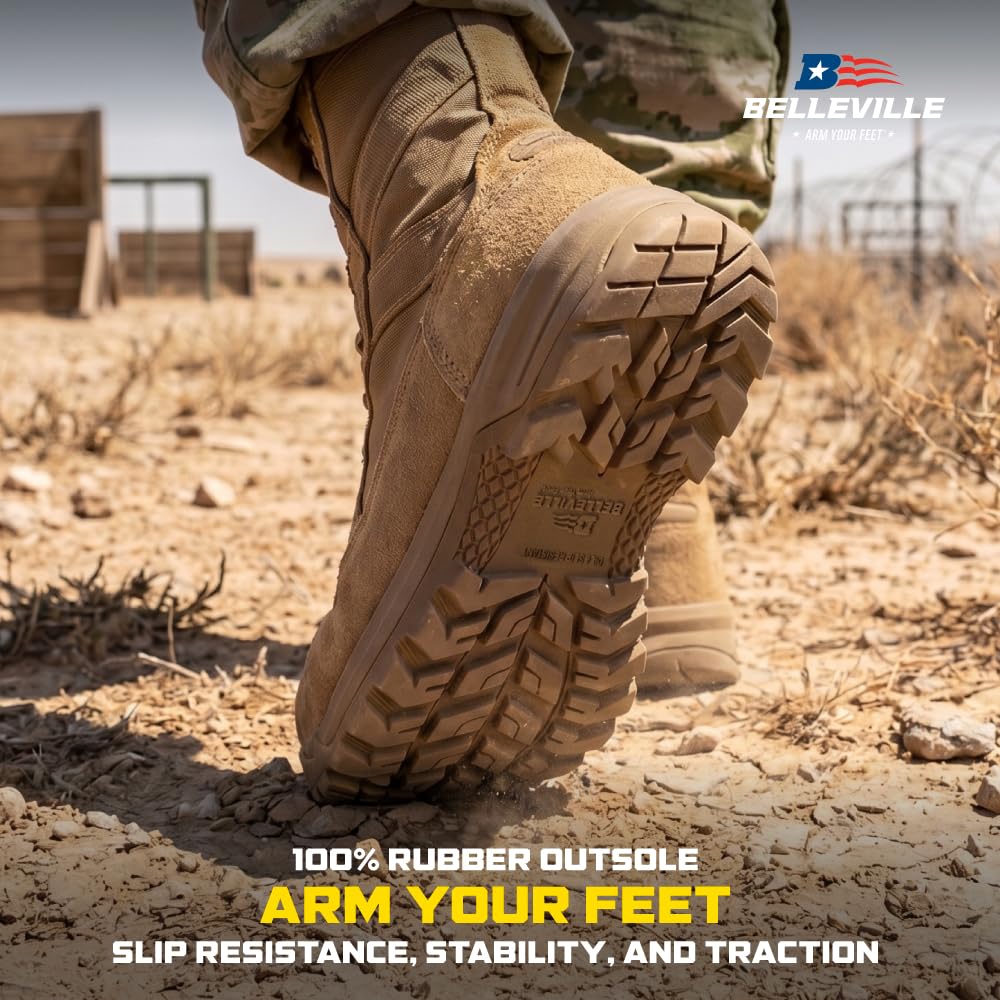 Composite Toe Leather Side Zip Tactical Boots I157723